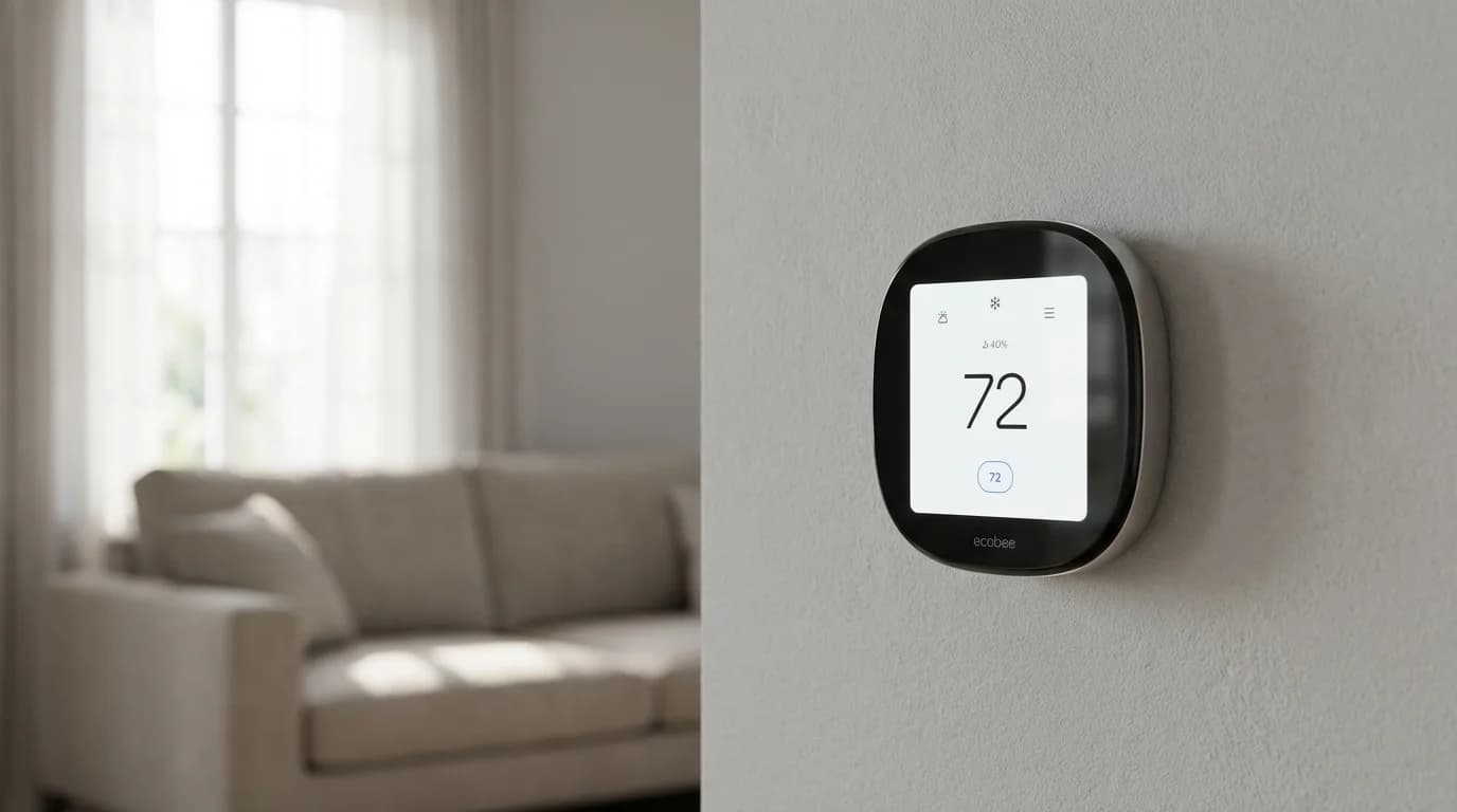 Ecobee Smart Thermostat Premium in a smart home setting