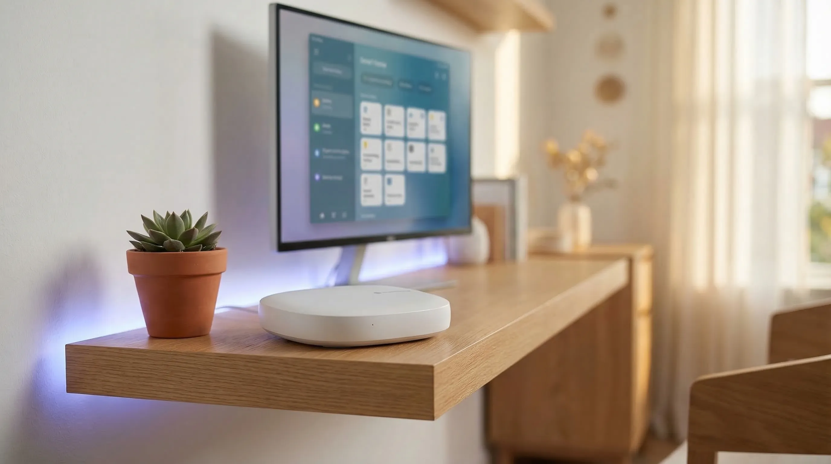Samsung SmartThings / Aeotec Hub in a smart home setting